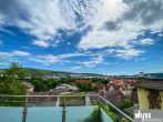 Einfamilienhaus mit ELW (Hanglage) und Weitblick in das Maintal bis zur Festung Marienberg - Ausblick Terrasse