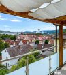 Einfamilienhaus mit ELW (Hanglage) und Weitblick in das Maintal bis zur Festung Marienberg - Ausblick Terrasse