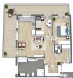 Barrierefreie 3-Zimmer Erdgeschoss-Wohnung mit Terrasse ab 55 Jahren - Grundriss
